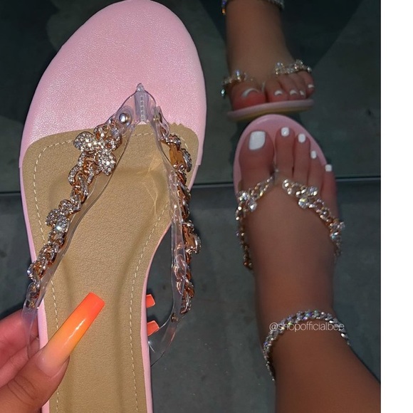 💖🦋 Blush Butterfly Sandals 🦋💖 - Picture 1 of 1